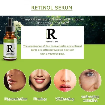

Retinol Essence with 2.5% Vitamin C Anti-wrinkle Anti-oxidation Whitening Moisturizing Essence J9