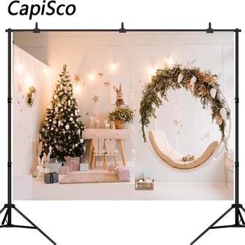 

Capisco Christmas Home Decorations Photography Backdrop Xmas Tree toy Photo Background Supplies Family Photo Booths Studio Props