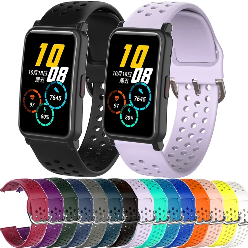 20mm wristband For Huawei honor ES Watchband Watch 2 GT2 42mm Sport Strap with buckle pins Accessories Belt Bands | Электроника