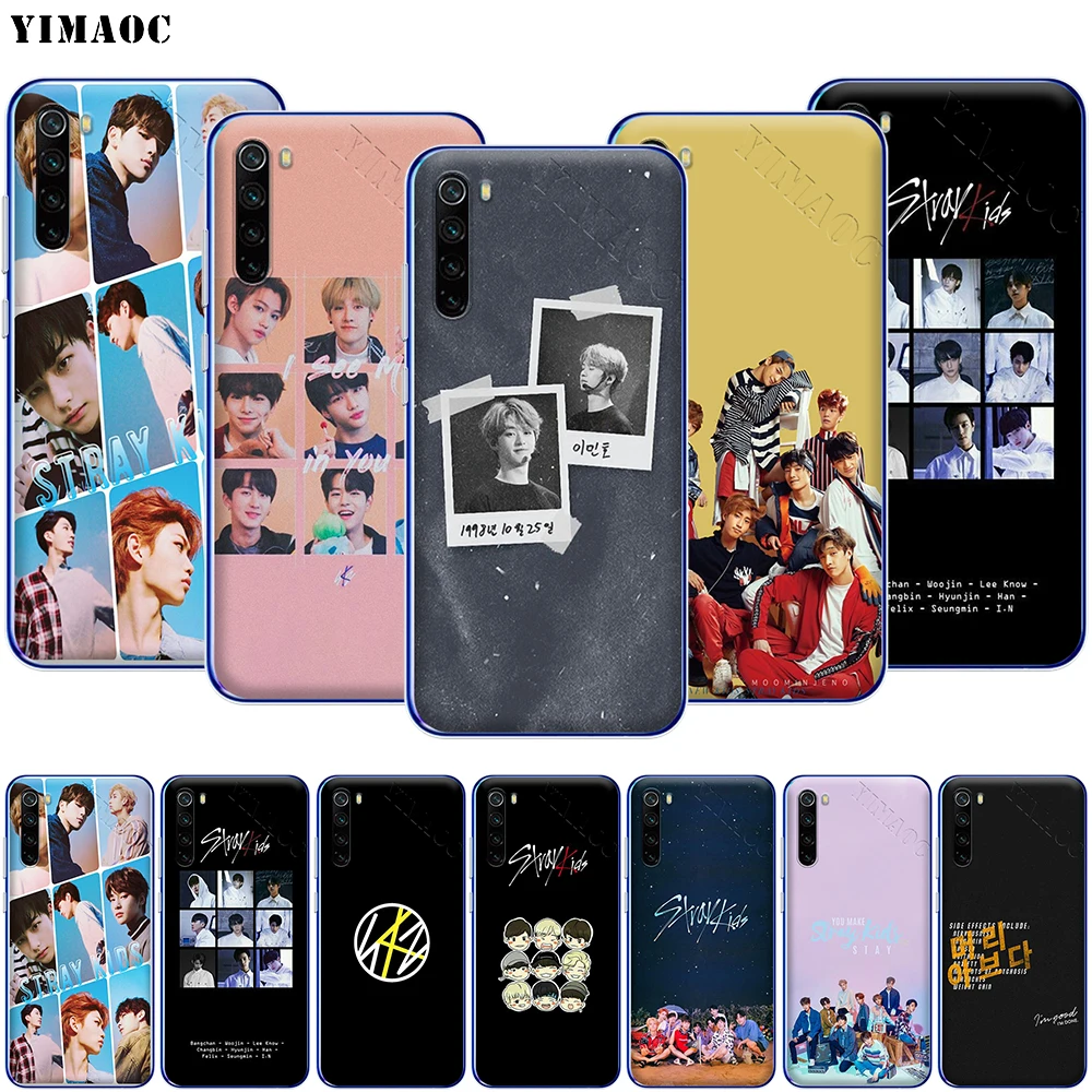 Чехол для телефона YIMAOC Kpop Stray Kids SKZ Xiaomi Redmi Note 8 8A 7 6 5 5A Pro 4X 4A Prime Plus|Бамперы| |