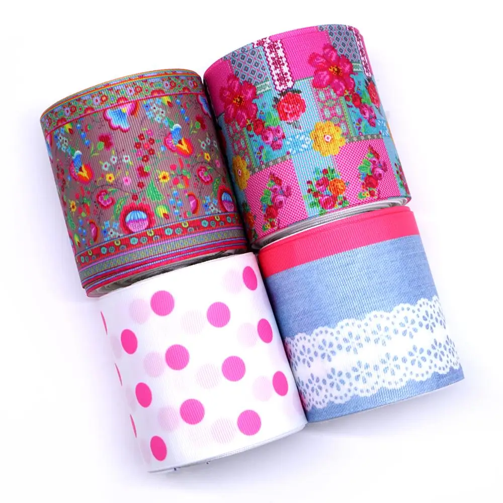 50 ярдов мультфильм напечатанный grosgrain ленты 31389