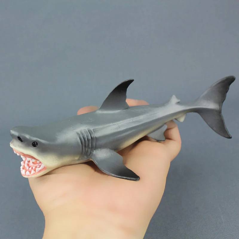 

Simulation Marine Animal Shark Figures PVC Lifelike Ocean Creatures Sea Life Shark Model Toy Kids Puppets Toy Home Decoration