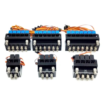 

1Pc 2CH/3CH/4CH/7CH Hydraulic Oil Valve Controller With Servo Durable Hydraulic Oil Valve For 1/12 RC Excavator Bulldozer Parts