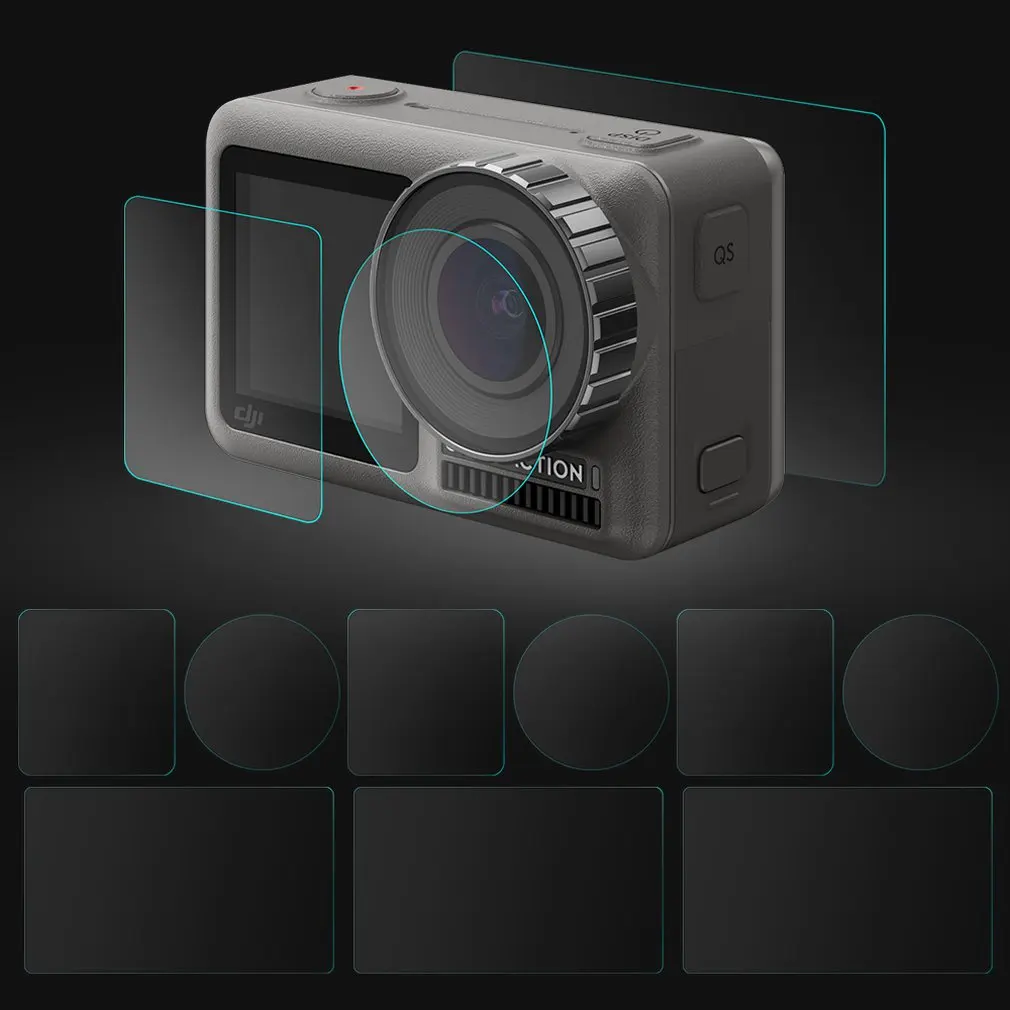 1 комплект протектор экрана фильма для Dji Osmo карманные действия Спортивные Линзы Закаленное стекло Защитная пленка камеры аксессуары
