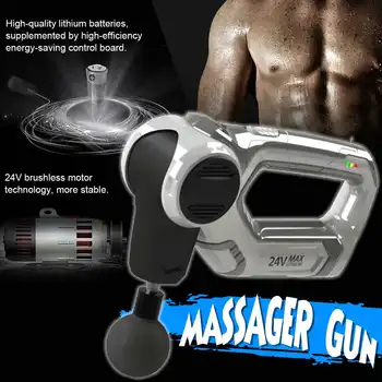 

4000r/min Therapy Massage Guns 3 Gears Muscle Massager Pain Sport Massage Machine Relax Body Slimming Relief 5 Heads With Box