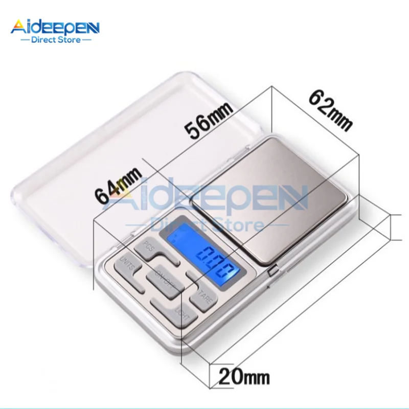 Мини Портативный ЖК-дисплей цифровые электронные весы 100/200/300/500g 0,01/0,1 г Высокая точность Карманные электронные весы для Кухня для ювелирных изделий Вес