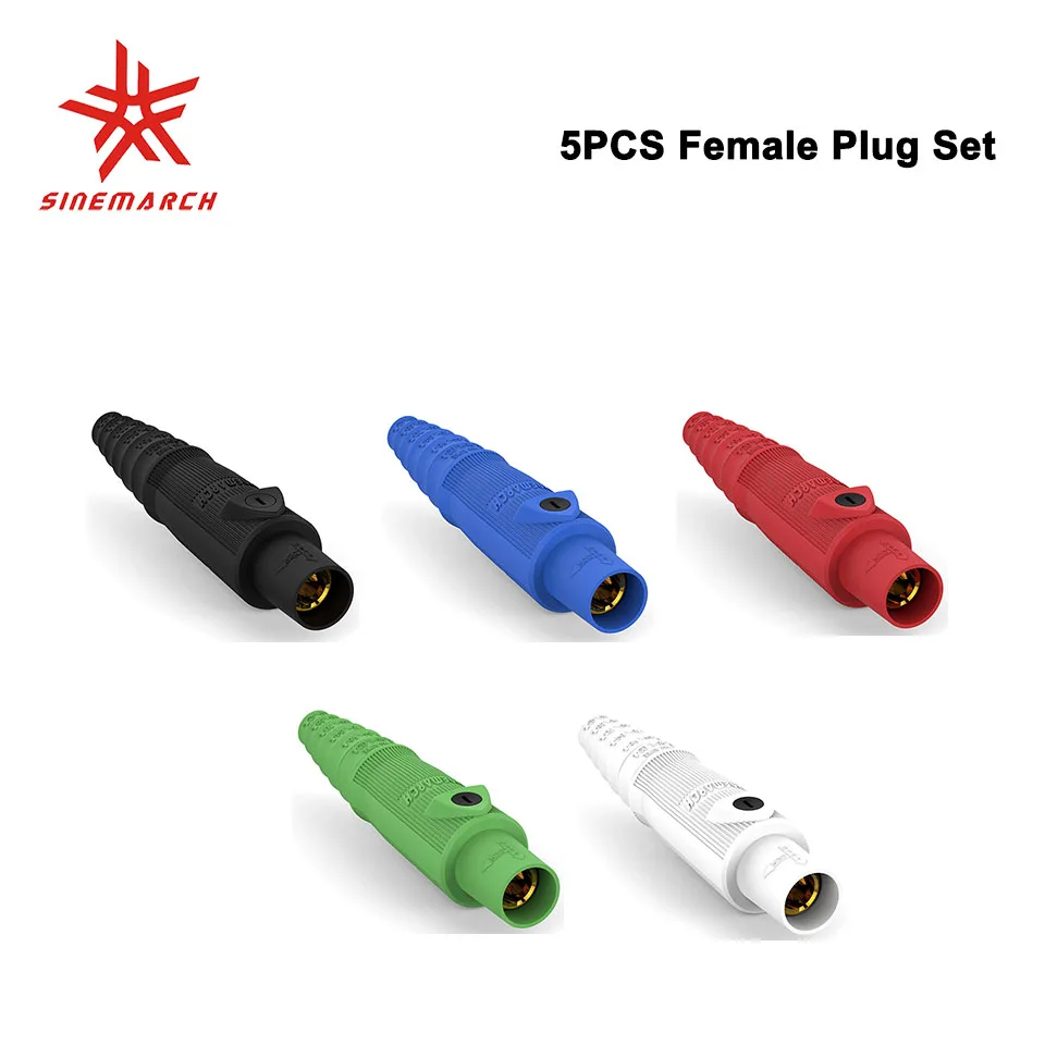 

5PCS R-LOK 400A Female Plug Set American Standard Single Pole Power Connector High Conductivity Non-slip Design