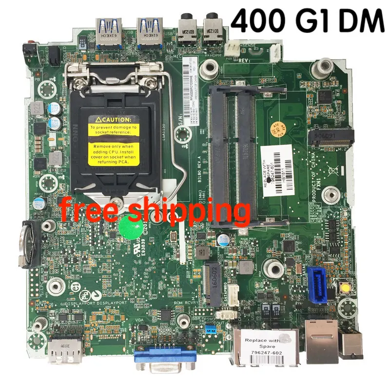 796247-601 для hp 400 G1 DM материнская плата 796147-003 796247-002 материнская плата полностью протестировано работы