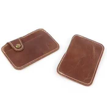 

Vintage Men's Money Clips Fashion Artificial Leather Clamp Mini Slim Credit Card ID Holder Wallet Money Cash Holder Purse Bag