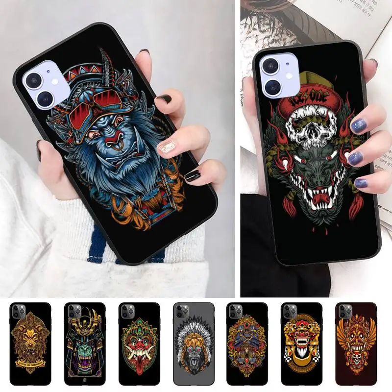 Чехол для телефона с рисунком Fire Temple Rider IphoneX XS 11 11Pro 5 5s SE 6 6s Plus 7 8 2020 | Мобильные