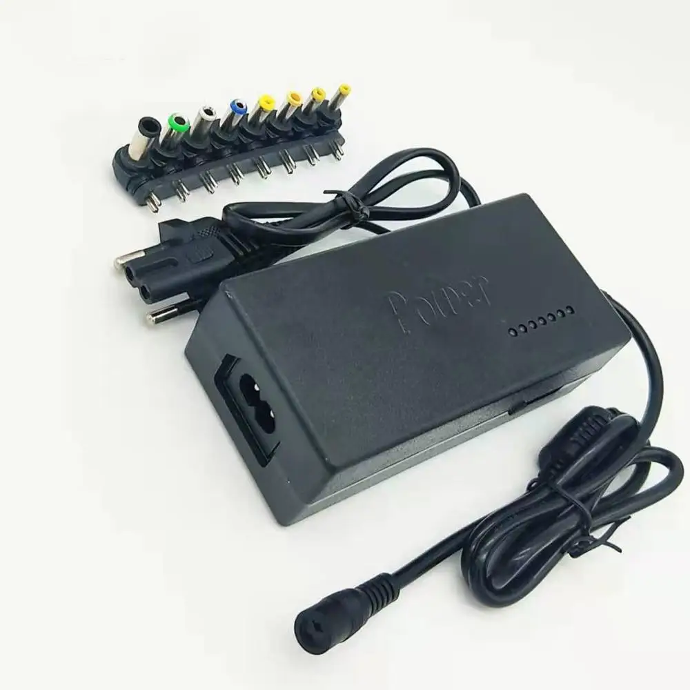 DC 12V/15V/16V/18V/19V/20V/24V 4-5A 96W Ноутбук AC универсальный адаптер питания зарядное