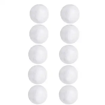 

10pcs Multi Usage Polystyrene Balls Decorative Round Foam Balls Practical Smooth Craft Balls for DIY Christmas Ornaments (7cm)