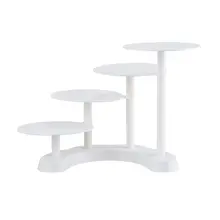 Круглая подставка для торта, пластиковая Изысканная стойка для торта, базовая подставка для десерта, круглая подставка для торта, для свадьбы, дня рождения, вечеринки, держатель для кекса, 4 уровня