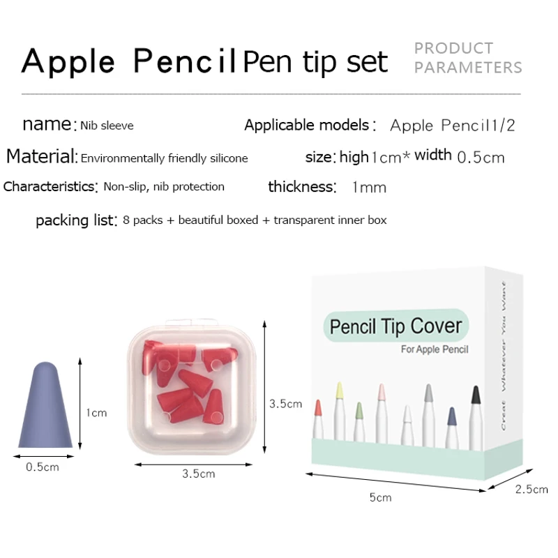 Защитный чехол для планшета для Apple Pencil 1 2 чехол s Мягкая силиконовая конденсаторная ручка Крышка наконечник чехол для Apple Pencil аксессуар