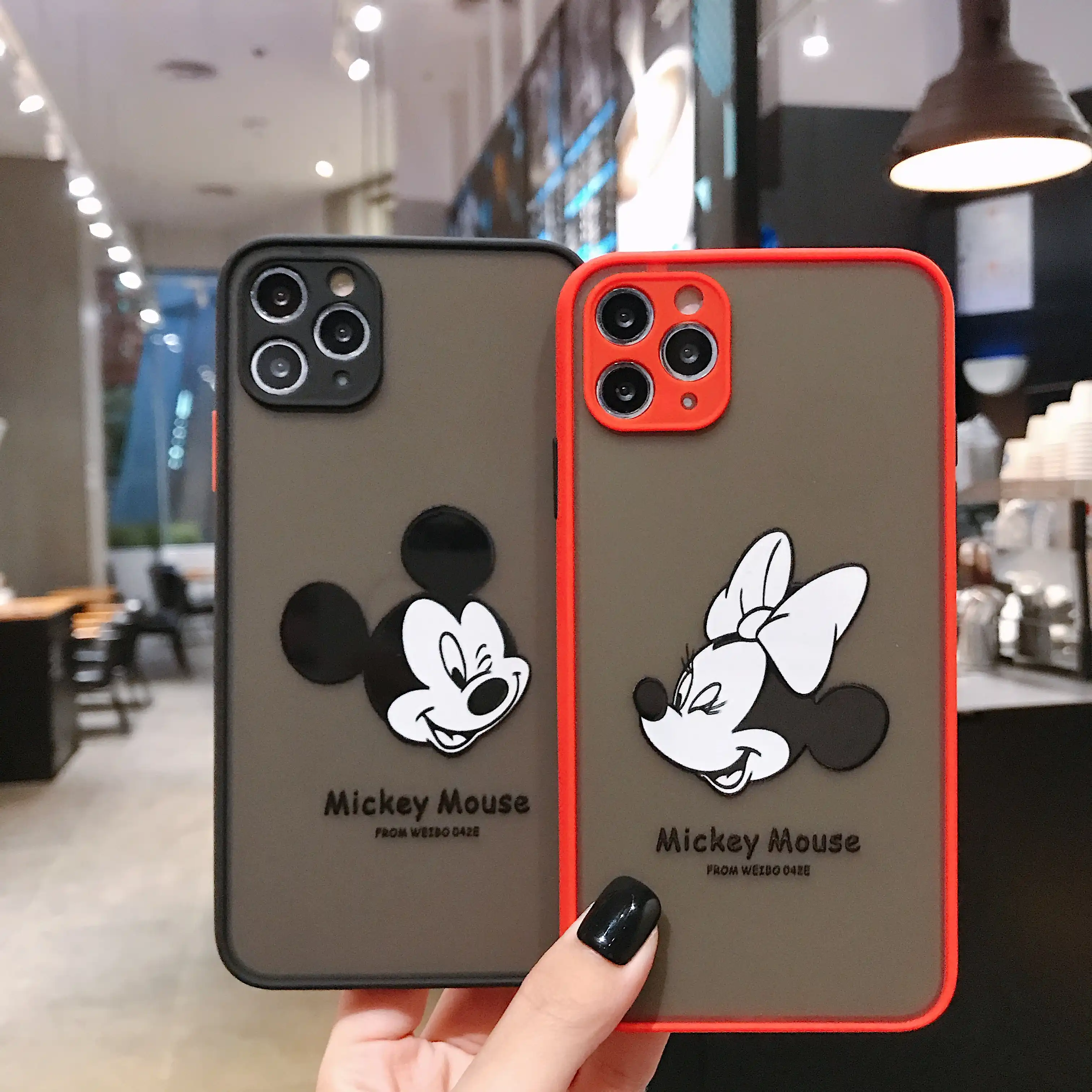 ディズニー21ミニーiphone 11プロxs最大iphone Se 6 6s 7 8プラス公式液体シリコン360フルカバー 電話用緩衝材 Aliexpress