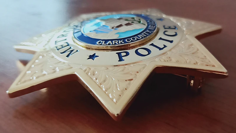 Реплика Фильма Prop Pin Badge Коллекция-METROPOLITAN POLICE LASVEGAS Кларк графство, Невада значок