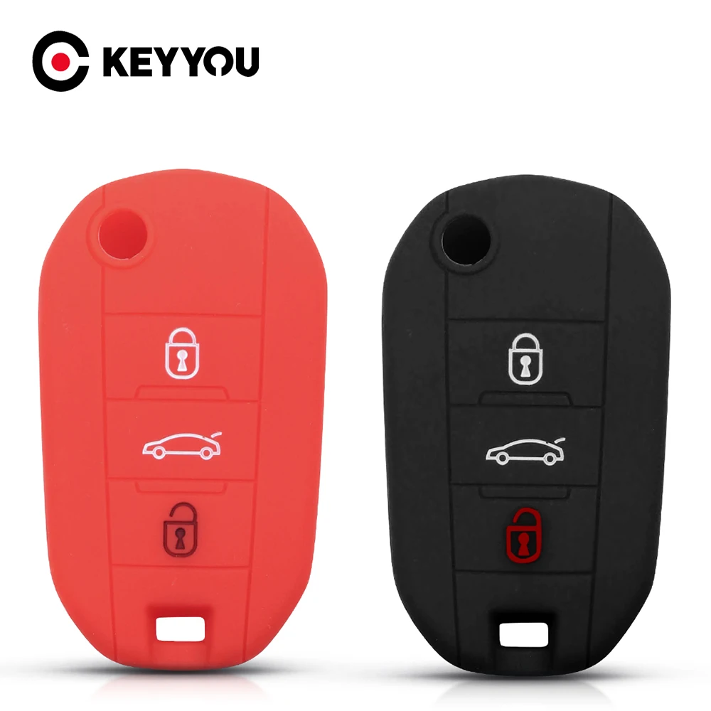 Ключ дистанционного управления KEYYOU для Peugeot 3008 208 308 RCZ 508 408 2008 407 307 3 кнопки 4008