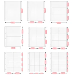 PLRBOK – Album Photo A4 transparent, 10 paquets, recharge de Pages, protection, 4 trous, plusieurs Formats, 4 anneaux, classeur, cartes Photo, KPOP BTS, carte postale 