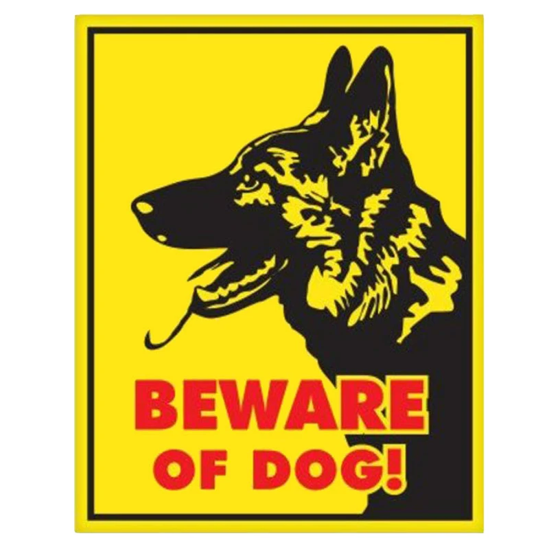 

Creative German Shepherd Beware of Dog Sign Car Sticker Window Superior Quality Vinyl Reflective Cover Scratches Waterproof PVC