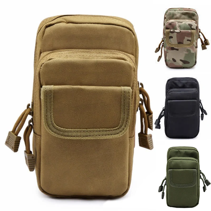 

600D Nylon Tactical Military Molle Pouch Packet EDC Waist Fanny Packs Mobile Phone Storage Bags Case Outdoor Sport Hunting