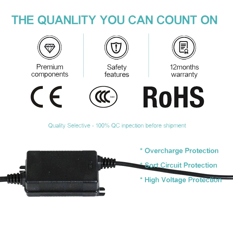 Water Filter Coronwater Water Filter RO Booster Pump Transformer 1.5A/1.6A Input 100-240V, 50-60Hz, Output 24V