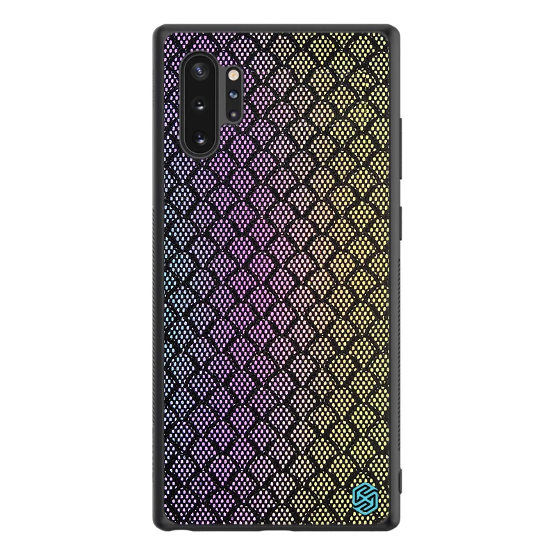 10 шт./лот,, чехол Nillkin с градиентом мерцания для samsung Galaxy Note 10 plus/Note 10 plus 5G, мерцающий защитный чехол Shel - Цвет: Rainbow Glitter