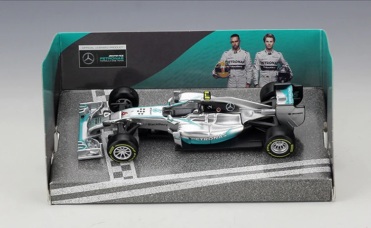 Bburago 1:43 Масштаб Мини Металл литья под давлением F1 автомобиль Formulaa 1 модель Mercedes Benz гоночный автомобиль W05/W07 сплав игрушка автомобиль коллекция детский подарок