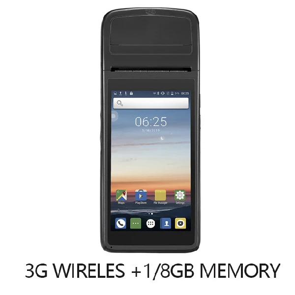 1GB ROM 8GB RAM IssyzonePOS Android 6,0 PDA Themal чековый принтер ручной pos-терминал Bluetooth 4,0 Wifi 3g 1 Вт динамик камера мобильный платеж - Цвет: 1GB ROM 8GB RAM
