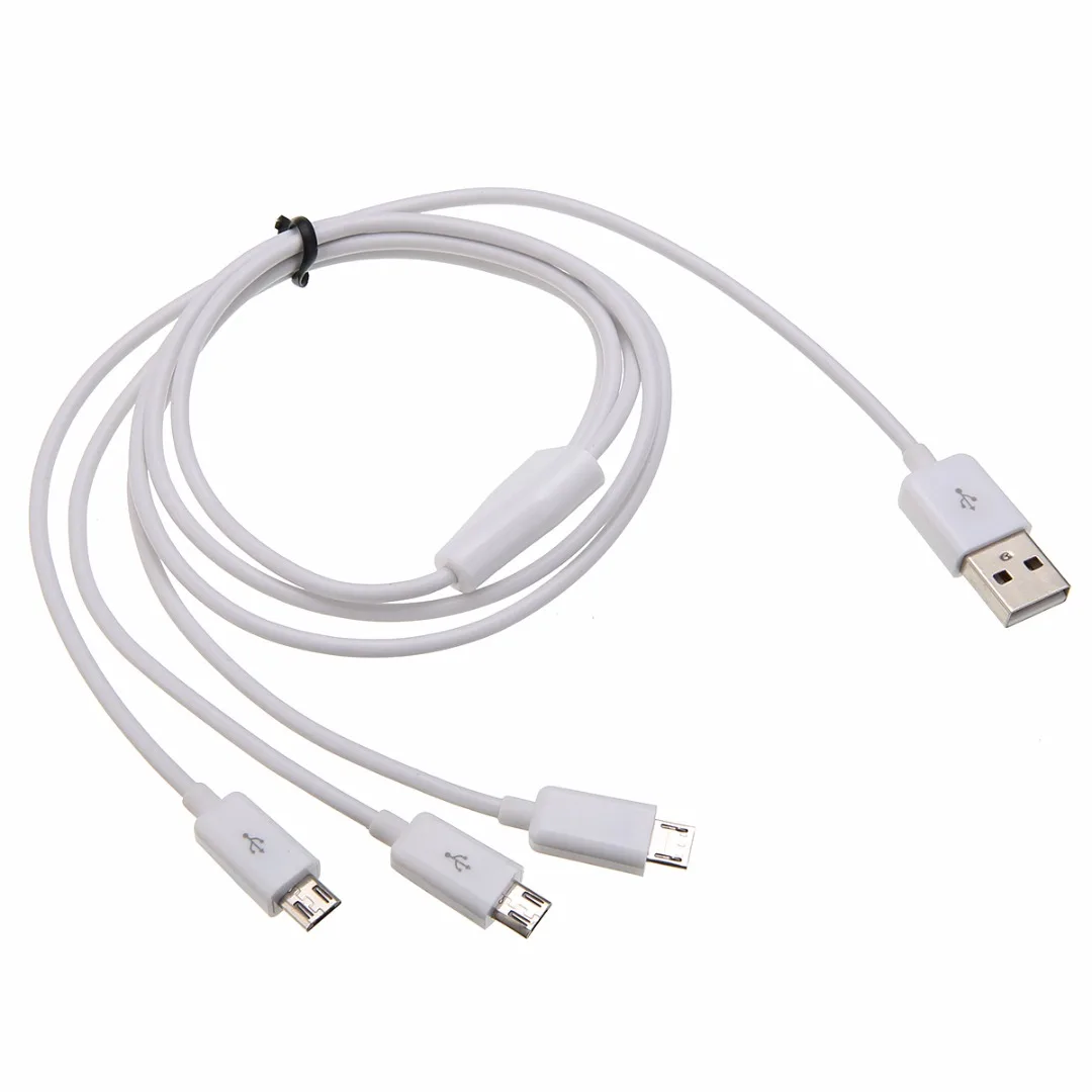 USB 2,0 Мужской до 3 Micro USB 2,0 Мужской Y разветвитель зарядный кабель для передачи данных Шнур для huawei P30 P20 P10 pro lite зарядное устройство Шнур для Xiaomi
