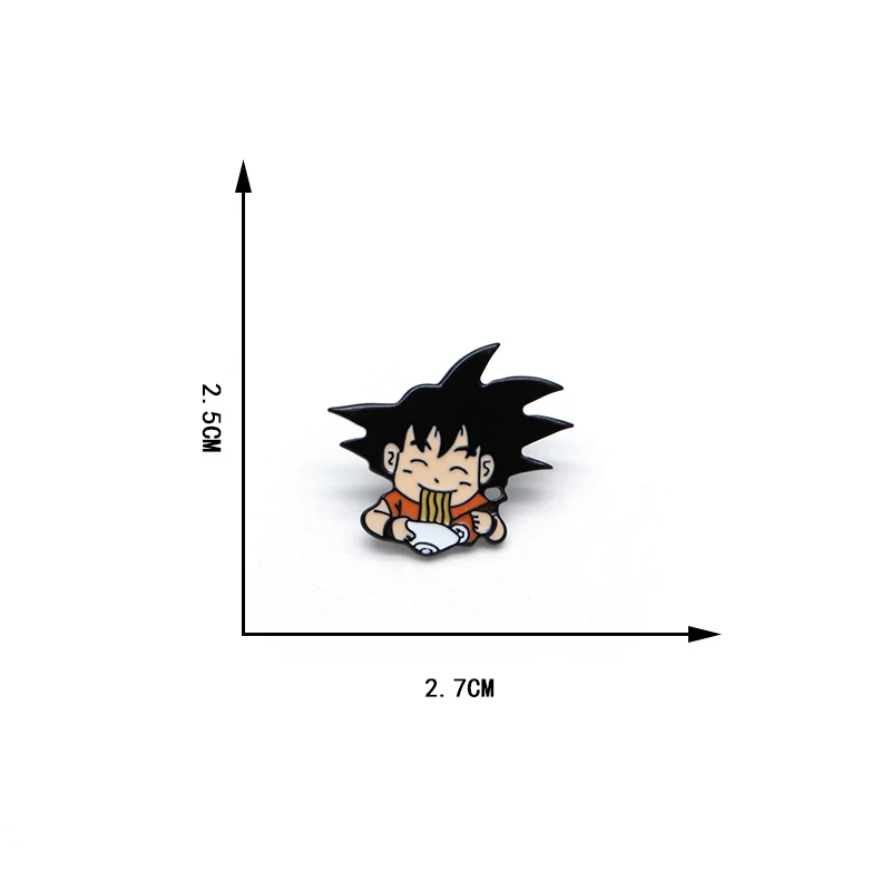 Эмалированная булавка японского аниме дракон броши с шариком Сон Гоку есть лапша брошь воротник пакет для игл одежда орнамент Подарочный значок D83