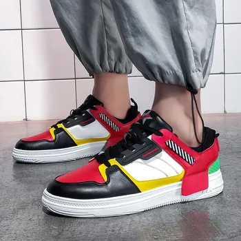 

2020 New Personality Color Trend Shoes Leisure White Shoes Mens Sneakers Outdoor Athletic Walking Jogging Shoes