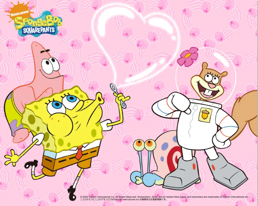 7x5ft 3 стиля SpongeBob квадраты Патрик в виде звезды и сердца Валентина Розовый студийный фон виниловый 220 см x 150 см