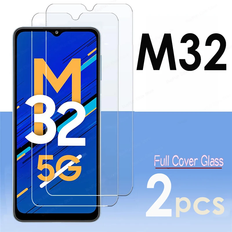 2 Pezzi Di Vetro Temperato Per Samsung Galaxy M32 5G Cover Screen Protector Per Samsung M32 M 32 M325 M326 Glas 2.5D 9H Film Corazzato