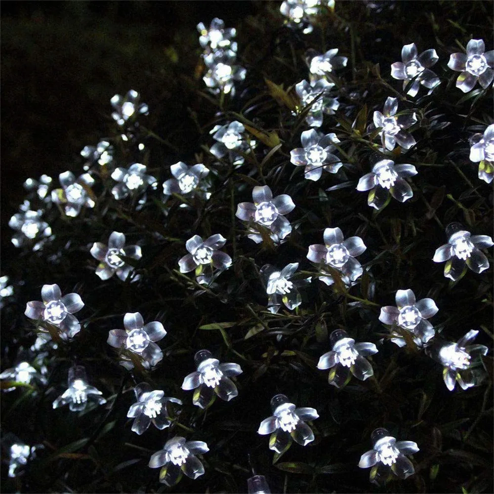 

6M Blossoms Peach Flower LED String Light 40 Bulb Christmas Fairy Light Festival Holiday Wedding Garland Decoration 220V EU Plug