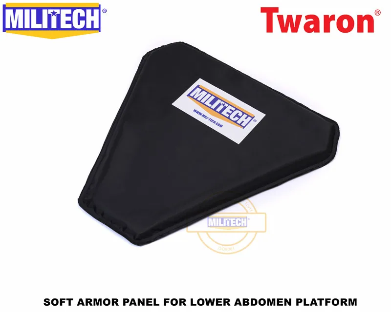 MILITECH-Panel balístico de aramida LAP, placa a prueba de balas, armadura suave, Panel de protección de ingle NIJ IIIA 3A 0101,06 y NIJ 0101,07 HG2
