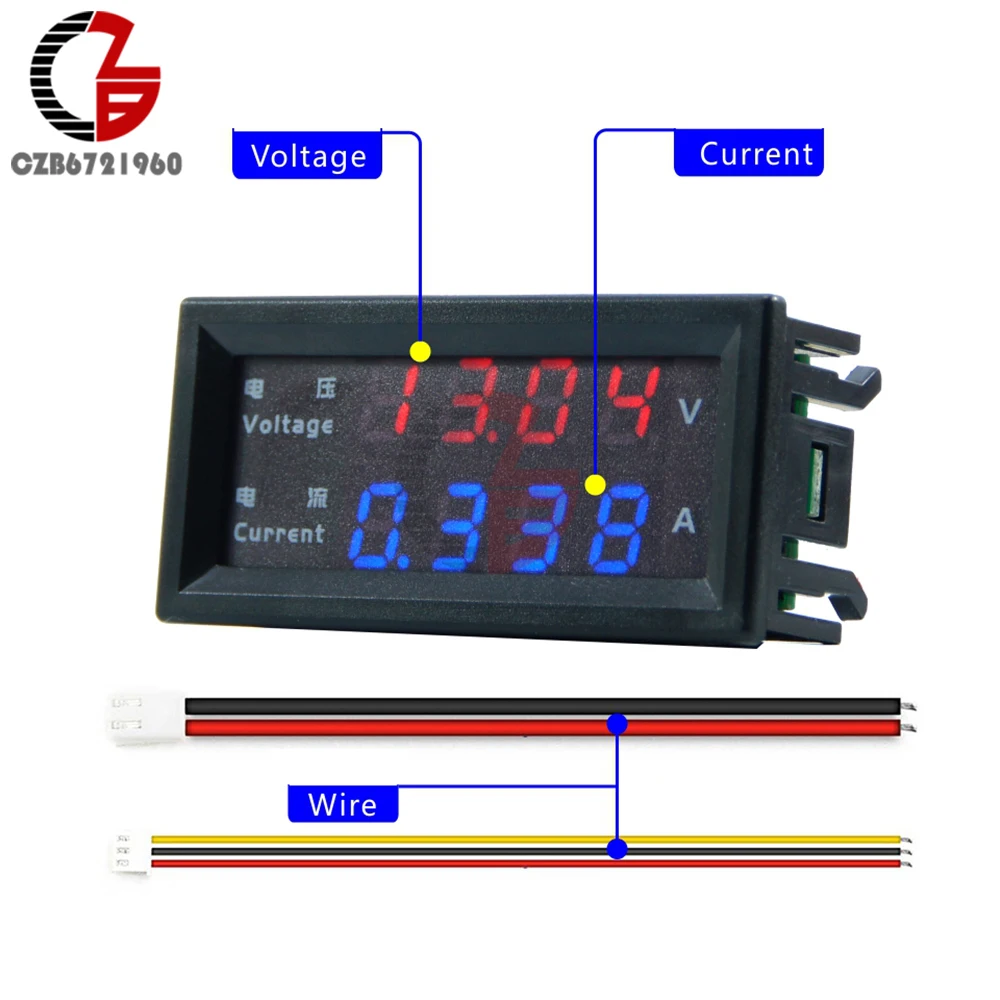 Voktta M4430 DC 100 V 200 V 10 A Elektronisches digitales Voltmeter Amperemeter 0,28 Zoll LED-Anzeige Spannungsregler Volt AMP Meter Tester – Detail 7