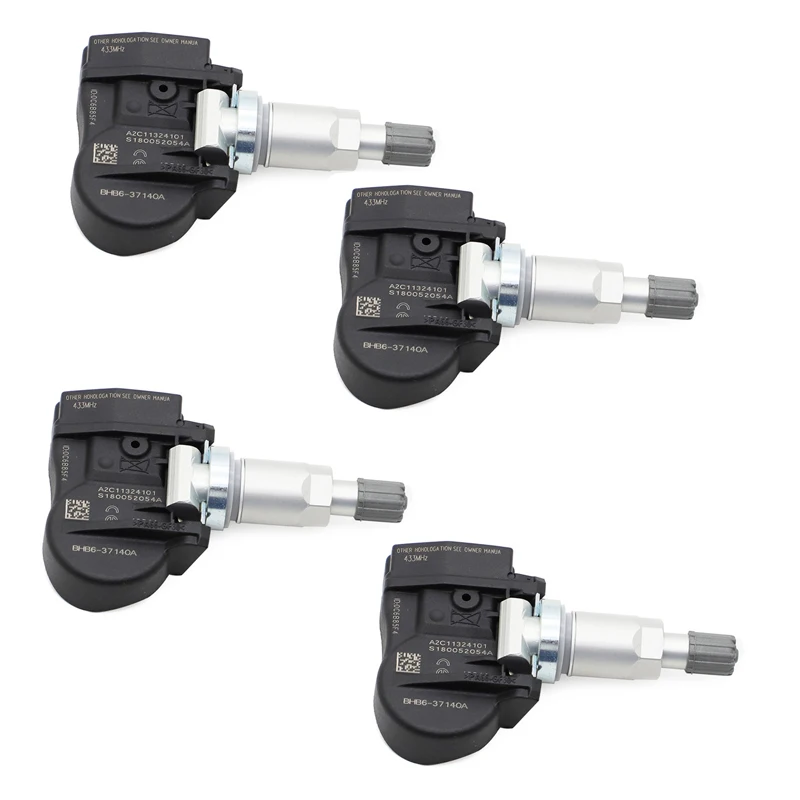 4 piece 433MHZ Tire Pressure Sensor TPMS BHB637140A BHB637140 For Mazda