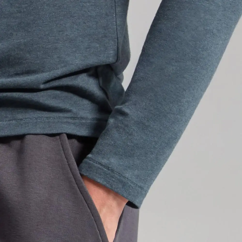 Xiaomi Youpin CrabSecret Commuter круглая шея рубашка 2в1 классический дизайн замок температура кожа-дружественный мягкий уход удобный теплый