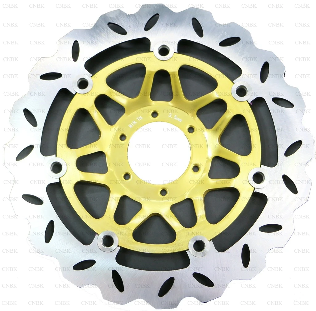 Front 3 Передний 296 мм дисковый тормозной ротор для HONDA CB 400 SF CB400 2002-2004 2003 02 04 03 - Цвет: Front 3