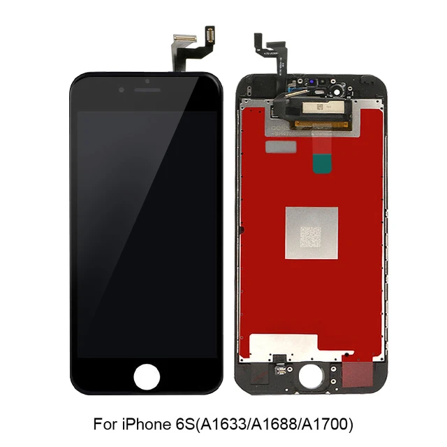 For iPhone 6S Black AAA++ Pantalla для iPhone 6 6S Plus ЖК-дисплей сенсорный экран дигитайзер рамка Полная сборка для iPhone 5S ЖК-экран Замена - Цвет: For iPhone 6S Black