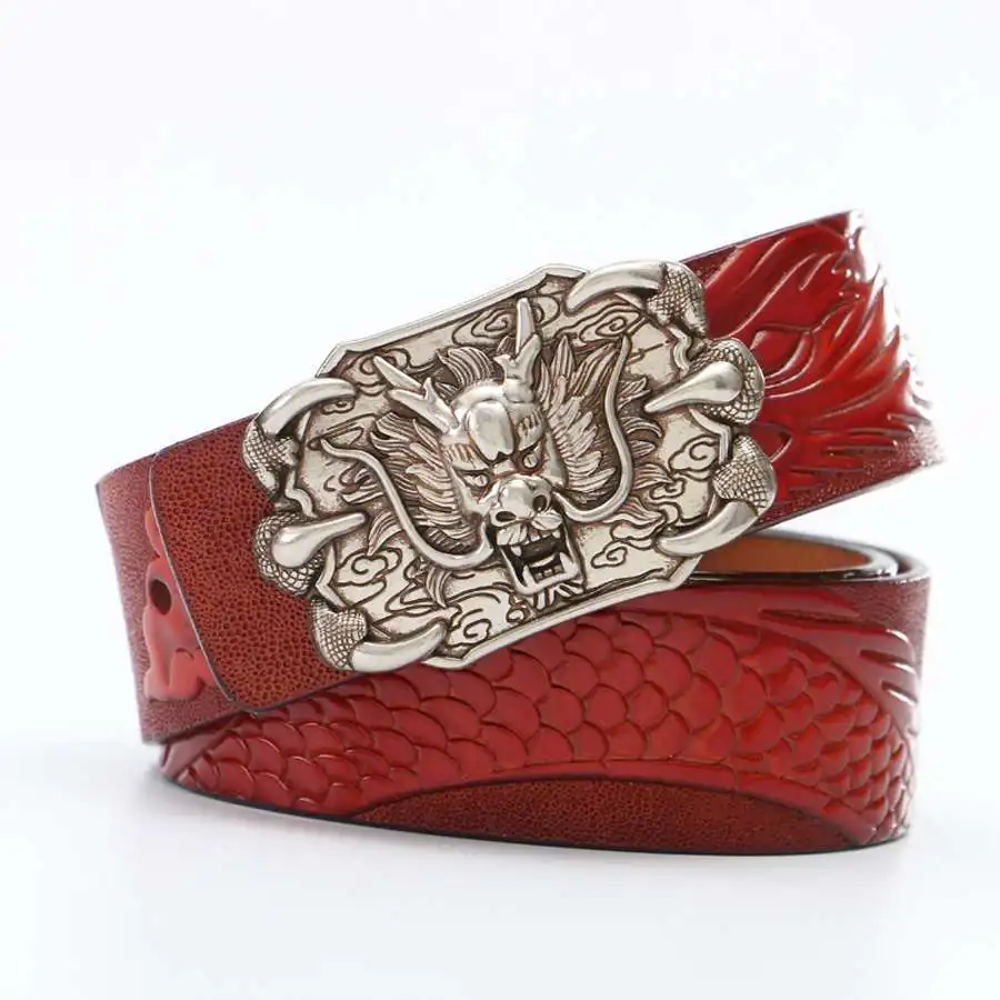 brown silver Ремень для мужчин, мужской модный кожаный ремень, пояс для мужчин, ширина: 110 см. Длина: 125-см - Цвет: brown silver