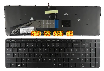 

SSEA New US Keyboard English For HP Probook 650 G1 655 G1 Keyboard With pointing stick Backlight