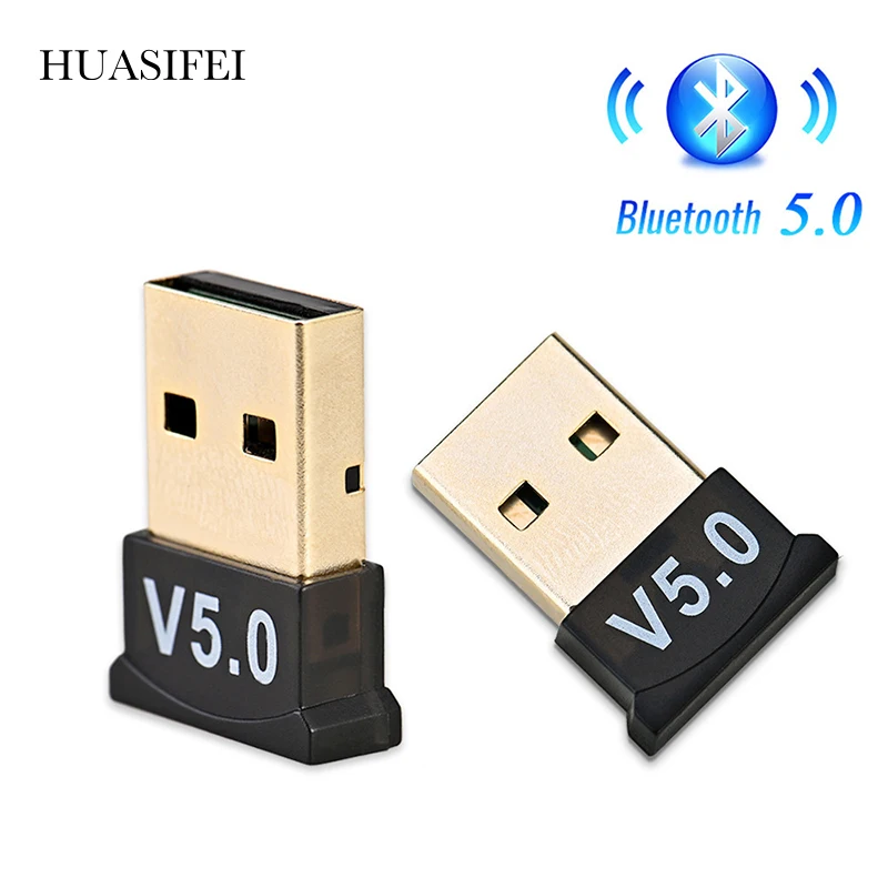 HUASIFEI adaptador Bluetooth USB 5 0 receptor Dongle adaptador modulador inalámbrico Aux adaptador Bluetooth para ordenador PC y portátil de coche