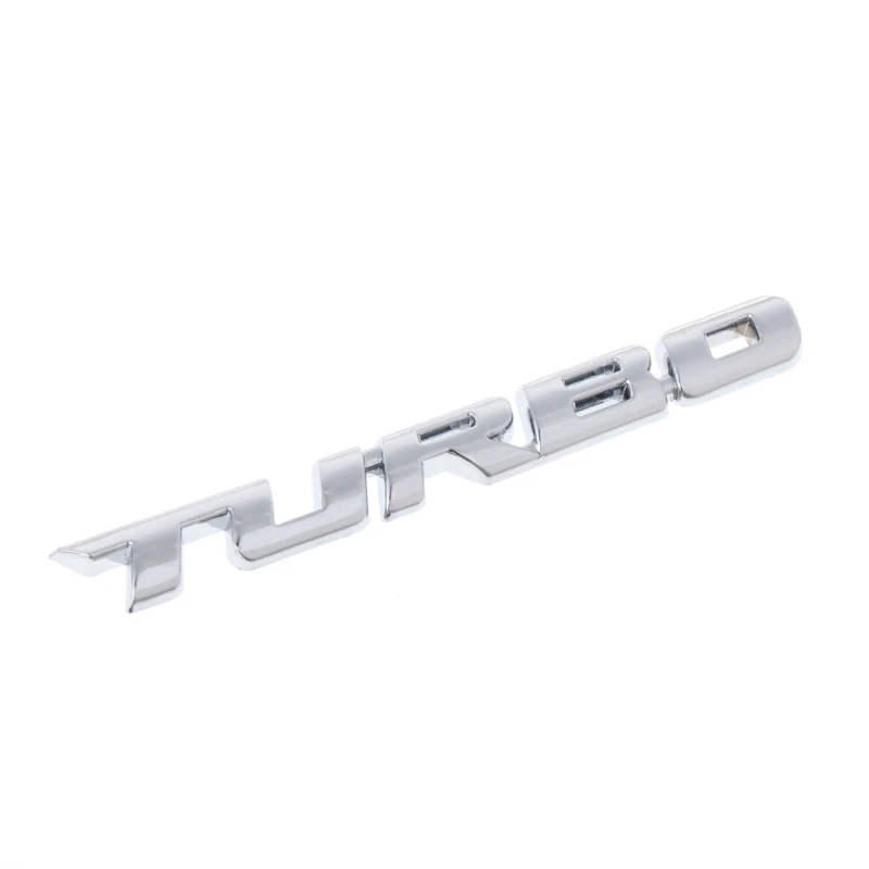3D Turbo Letter Emblem Badge Metal Chrome Sticker For Car Truck Motor Decal | Автомобили и мотоциклы