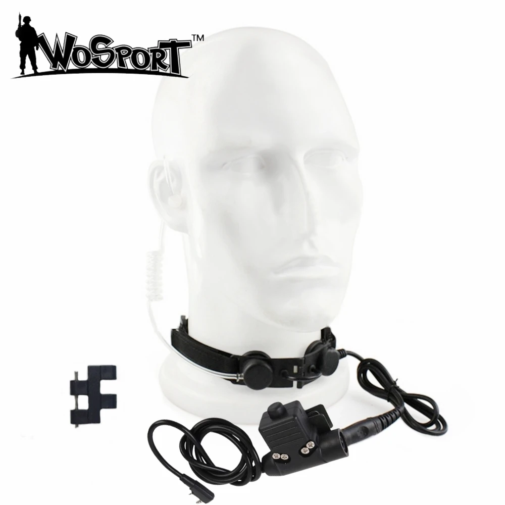 

Outdoor hot sports Z trachea earphone throat microphone tactical game equipment radio Baofing UV-5R walkie-talkie