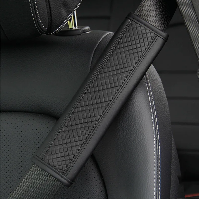 Seat belt covers seat belt protector car seat belt accessory safety belt shoulder guard car accessories seat belt Pu leather safety belt shoulder cover breathable protection seat padding pad auto interior access
