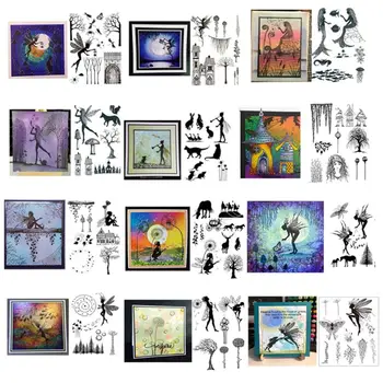 

15 Options Fairy Botany Series Silicone Seal Stamp DIY Scrapbooking Embossing Photo Album Decor Art