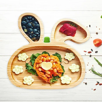 

Wooden Baby Food Dishes Plate Kids Feeding Eating Set Platos Children Baby Servies Tableware Bowl Topper Tray Assiette Enfant