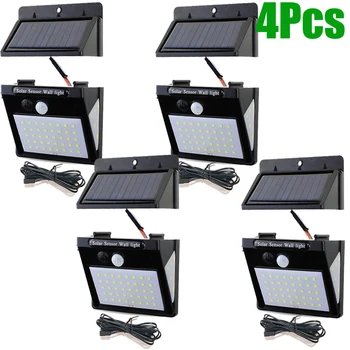 

Separated 3 Sides Led Solar Light Outdoor Graden Lamp Light Outdoor Lighting 3Modes PIR Motion Sensor Outdoor Solar LightI
