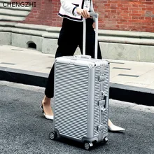 CHENGZHI, алюминиевая рама, 20 дюймов, чемодан на колёсиках, Спиннер, 24 дюйма, для мужчин и женщин, сумка для бизнесменов, большая емкость, 26 дюймов, 29 дюймов, чемодан